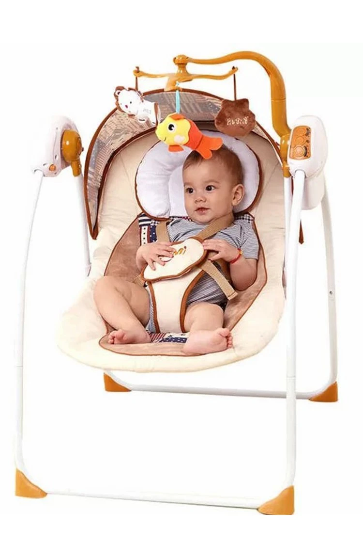 New Primi Model Auto-Swing Baby Crib Electricity Large Space with Bluetooth Mattress and Sleeping Bed for Newborns S282PT