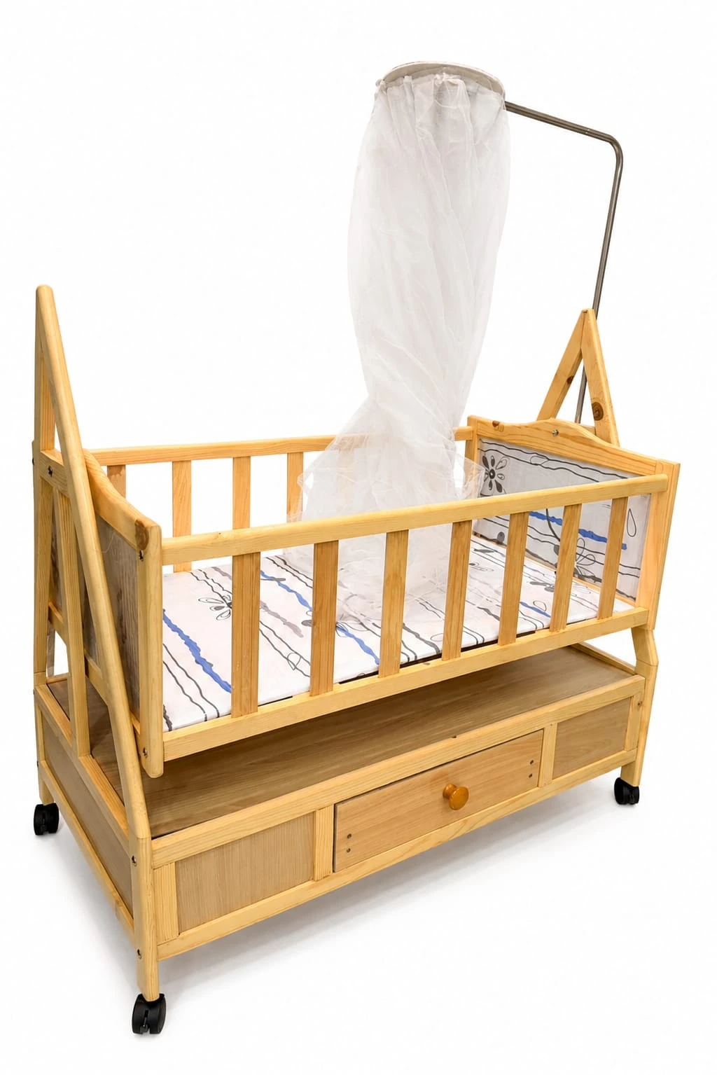 Wooden Swing & Baby Cot 2671 D