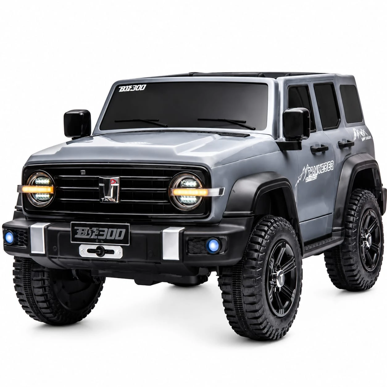 Kids Electric Jeep FB-718 – Premium 12V 4x4 Ride-On with 4 Motors, Leather Seats, Remote Control & Swing Function