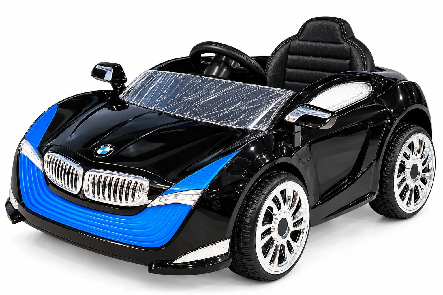 BMW BC-524 Kids Electric Ride-On Sports Car – Premium Painted Body, Full Body Lights, Luxury Design – Black